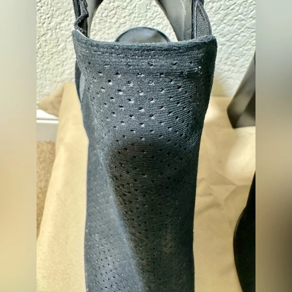 VANELi Womens Heeled Sandal, Black PERF Charm/Black Suede- Size 10 - Picture 7 of 14